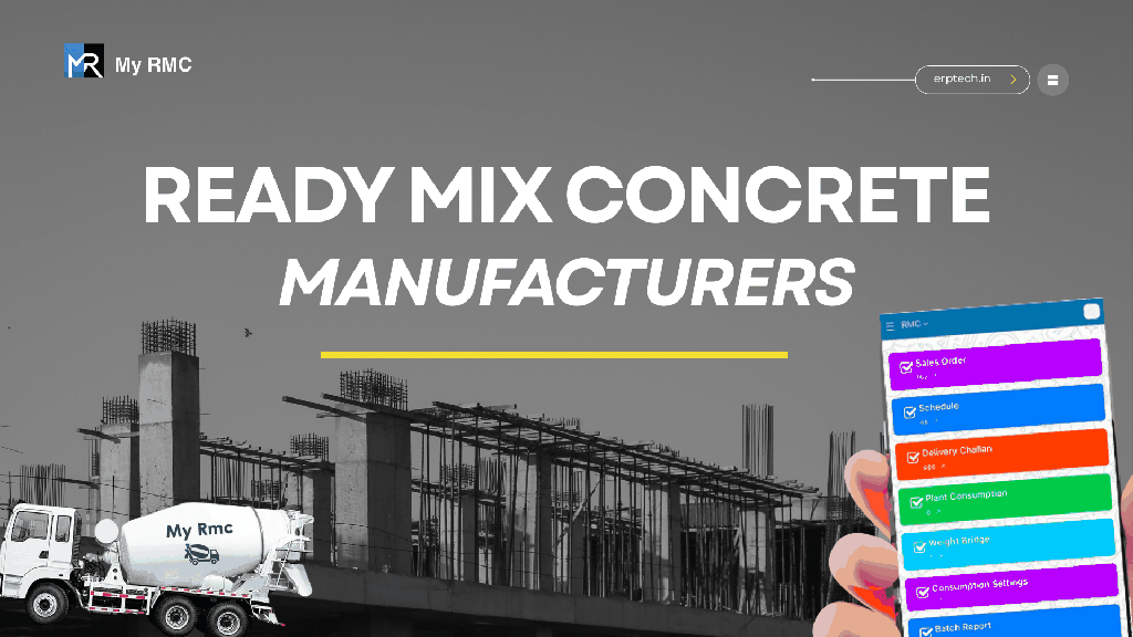 Ready Mix Concrete Manufacturers - ERP Tech Product